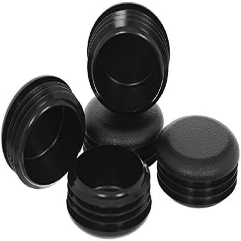 Round Plastic Plug Insert Black End Cap for Metal Tubing Waterproof Silicone Rubber Plug for Hole Protection