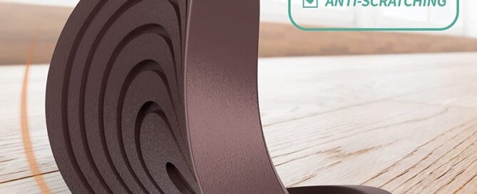 Rubber Slider Furniture Coasters 2.5 inch Rubber Furniture Pads Non-Slip Furniture Leg Protectors for Hardwood Floors