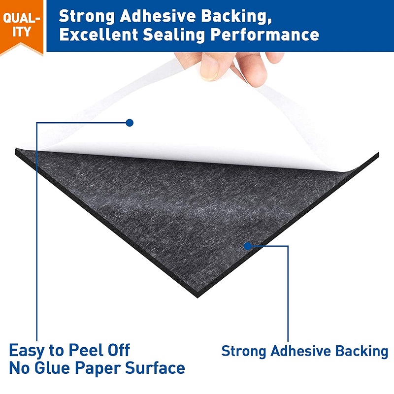 Self Adhesive Closed Cell Foam Neoprene Rubber Sheets Insulation Anti Vibration self-adhesive rubber sheet