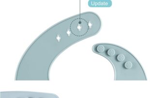 Waterproof Soft Unisex Non-Messy Rubber Items Cute Silicone Baby Bibs for Babies