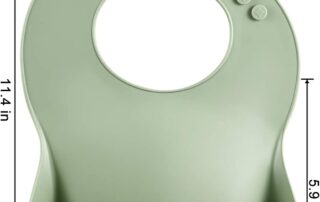 Waterproof Soft Unisex Non-Messy Rubber Items Cute Silicone Baby Bibs for Babies