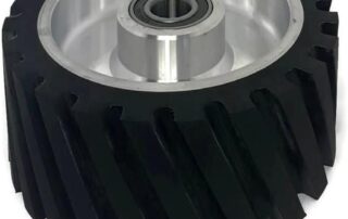 8 Inch Serrated Rubber Grinder Belt Contact Rubber Wheel for Polishing