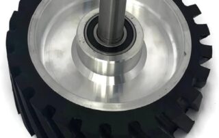 8 Inch Serrated Rubber Grinder Belt Contact Rubber Wheel for Polishing