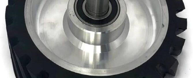 8 Inch Serrated Rubber Grinder Belt Contact Rubber Wheel for Polishing