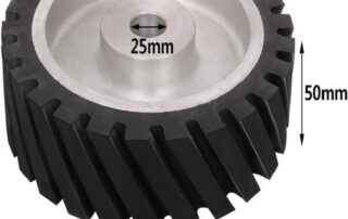 8 Inch Serrated Rubber Grinder Belt Contact Rubber Wheel for Polishing