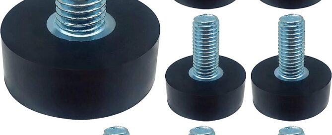 Adjustable Rubber Furniture Leveling Feet Floor Protector Heavy Duty Leveling Feet Threaded Rubber Bumper
