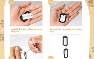 Chain Cover Rubber Military Dog Tag Silencers ID Tags Rubbers Case to Reduce Noise and Protect Tag