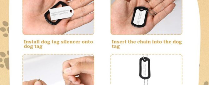 Chain Cover Rubber Military Dog Tag Silencers ID Tags Rubbers Case to Reduce Noise and Protect Tag