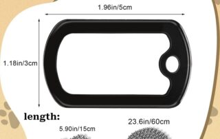 Chain Cover Rubber Military Dog Tag Silencers ID Tags Rubbers Case to Reduce Noise and Protect Tag