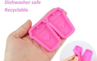 Coffee Cups Silicone Keychain Resin Mold Love Heart Dog Tags Epoxy Casting Molds Silicone Mold For Metal Casting