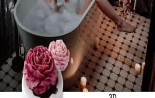 Flower Silicone Mold for Resin Candle Mold 3D Candle Soap Mould 3d printed silicone