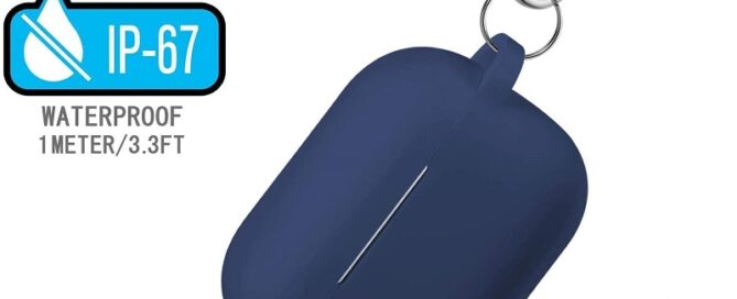 Full Protective Silicone AirPods Skin Cover AirPods Case with Keychain Chain Cover Rubber