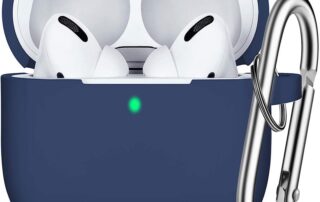 Full Protective Silicone AirPods Skin Cover AirPods Case with Keychain Chain Cover Rubber