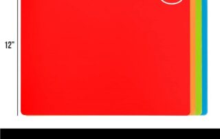 Grip Cutting Boards for Kitchen Durable Mats with Food Icons Slip Resistant Large Mat for Meat