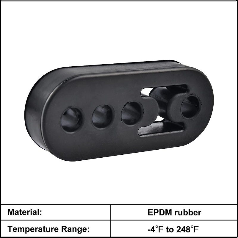 High-Density Rubber Isolator Insulator Adjustable Muffler Shock Absorber Custom Rubber Parts