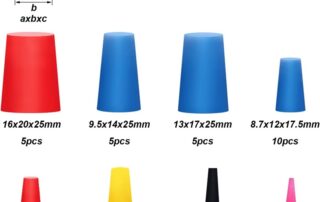 High-Temperature Rubber Plug Socket Silicone Rubber Plugs Kit Rubber Stopper Plug for Painting