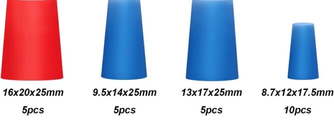 High-Temperature Rubber Plug Socket Silicone Rubber Plugs Kit Rubber Stopper Plug for Painting
