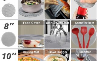 Multi-Purpose Silicone Multi-Purpose Microwave Mat Silicone Pot Holders for Kitchen Counter