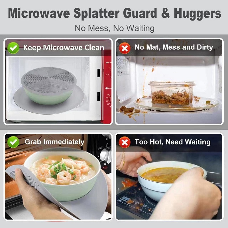 Multi-Purpose Silicone Multi-Purpose Microwave Mat Silicone Pot Holders for Kitchen Counter