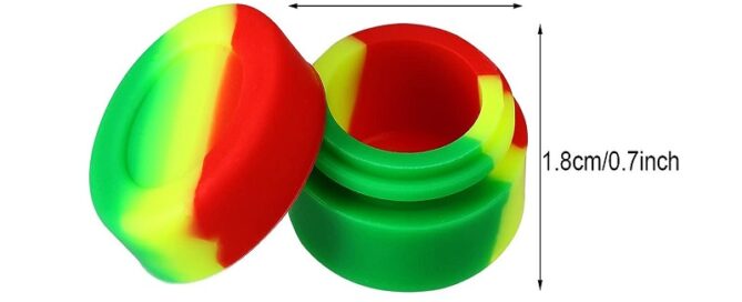Non-Stick Silicone Wax Containers Multi-Use Storage Jars Oil Concentrate Bottles