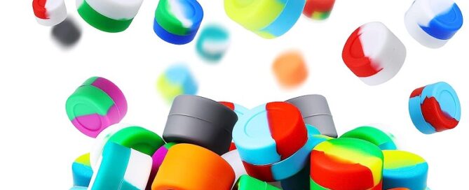 Non-Stick Silicone Wax Containers Multi-Use Storage Jars Oil Concentrate Bottles