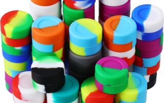 Non-Stick Silicone Wax Containers Multi-Use Storage Jars Oil Concentrate Bottles