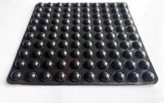 Replacement Rubber Feet Black Self-Adhesive Bumper Pads Noise Dampening Rubber Feet for Cabinets