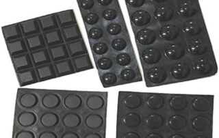 Rubber Feet Toolstation Black Self-Adhesive Bumper Pads Noise Dampening Rubber Feet for Cabinets