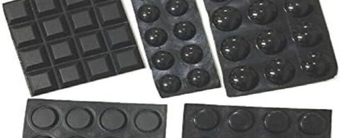 Rubber Feet Toolstation Black Self-Adhesive Bumper Pads Noise Dampening Rubber Feet for Cabinets
