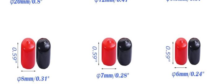 Rubber Hose Cap Flexible Bolt Screw Rubber Caps Thread Protector End Safety Cover