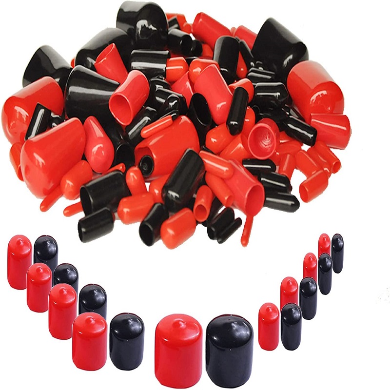 Rubber Hose Cap Flexible Bolt Screw Rubber Caps Thread Protector End Safety Cover
