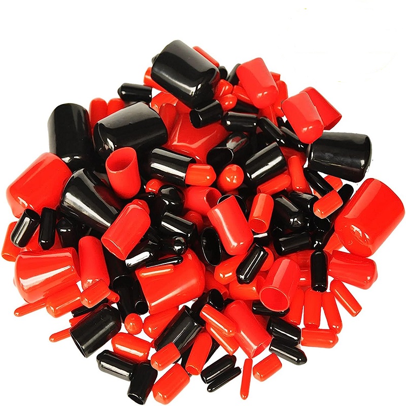 Rubber Hose Cap Flexible Bolt Screw Rubber Caps Thread Protector End Safety Cover