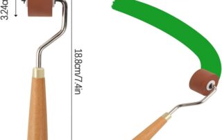 Rubber Roller for Crafting Silicone Roller for Printmaking Wallpapers and Scrapbooks Rubber Seam Roller