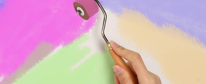 Rubber Roller for Crafting Silicone Roller for Printmaking Wallpapers and Scrapbooks Rubber Seam Roller