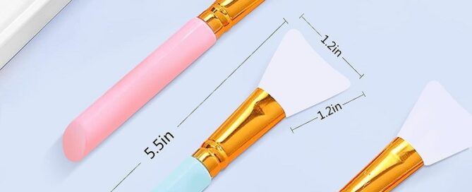 Silicon Brushes for Making Epoxy Glitter Tumblers Reusable Flexible Silicone Brush for Spreading Epoxy Resin on Tumblers