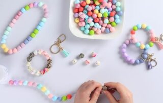 Silicone Bead Tool Silicone Beads for Keychain Silicone Bracelet Necklace