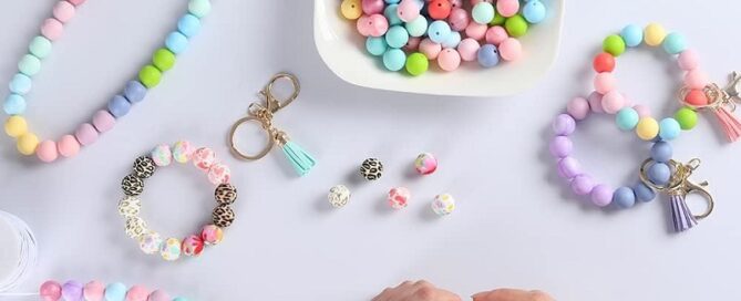 Silicone Bead Tool Silicone Beads for Keychain Silicone Bracelet Necklace