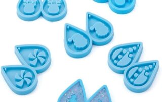 Silicone Mold For Metal Casting Christmas Theme Teardrop Silicone Mould Resin Casting Molds with Christmas Tree