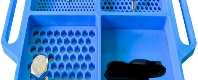 Silicone Tool Toolstation Mechanic Tools Bolt Nut and Bit Silicone Organizer Flexible Rubber with Handle