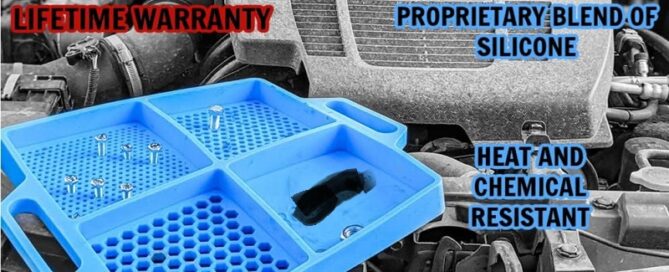 Silicone Tool Toolstation Mechanic Tools Bolt Nut and Bit Silicone Organizer Flexible Rubber with Handle