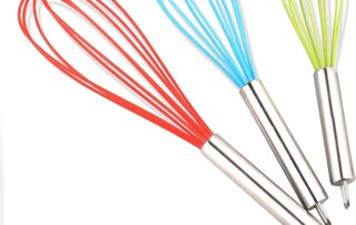 Silicone Whisks for Cooking Stainless Steel & Silicone Egg Beater Silicone Twist Whisk