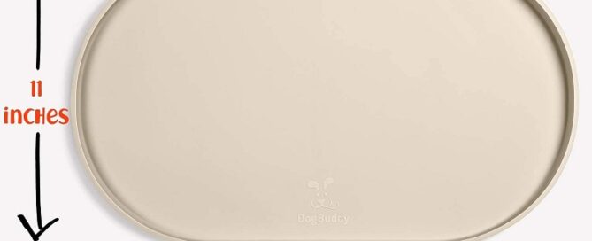 Wacker Plate Rubber Mat Waterproof Dog Bowl Mat Silicone Dog Mat for Food and Water with Edges