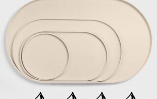 Wacker Plate Rubber Mat Waterproof Dog Bowl Mat Silicone Dog Mat for Food and Water with Edges