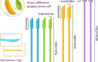 Wickes Silicone Tool Mini Silicone Spatulas for Epoxy Resin Art Casting DIY Mixing Tools for Jars Cooking Cosmetics Painting