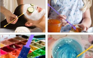 Wickes Silicone Tool Mini Silicone Spatulas for Epoxy Resin Art Casting DIY Mixing Tools for Jars Cooking Cosmetics Painting