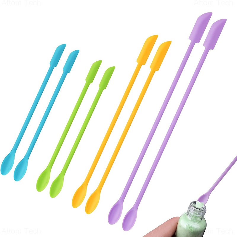 Wickes Silicone Tool Mini Silicone Spatulas for Epoxy Resin Art Casting DIY Mixing Tools for Jars Cooking Cosmetics Painting