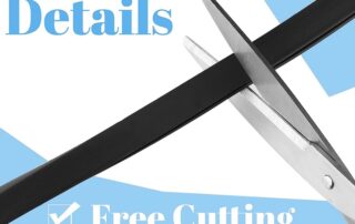 Run Channel Rubber Trim Edge Protector Rubber Strip Weather Resistance Metal Edge Protector