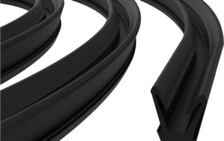 Run Channel Rubber Trim Edge Protector Rubber Strip Weather Resistance Metal Edge Protector