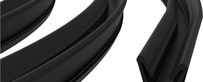 Run Channel Rubber Trim Edge Protector Rubber Strip Weather Resistance Metal Edge Protector