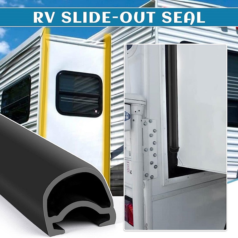 Slide-Out Rubber Seal Weather Rubber Slideout Seal Slide-Out Wiper Seal Clip-on